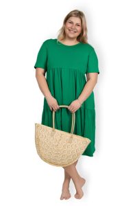 PLUS SIZE ŠATY BRIANNA - ZELENÁ