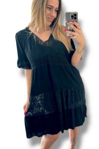 krajkové šaty - černá