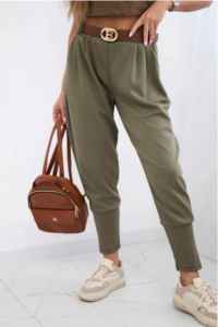 stylové kalhoty - khaki