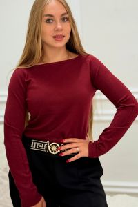 lehký svetřík bordó