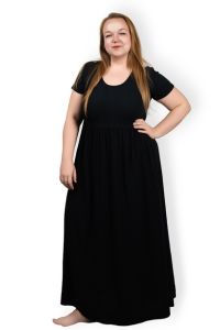 dlouhé maxi šaty - černá