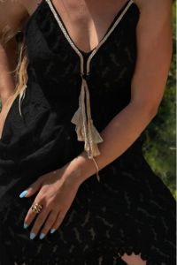 letní krajkové BOHO šaty - černá