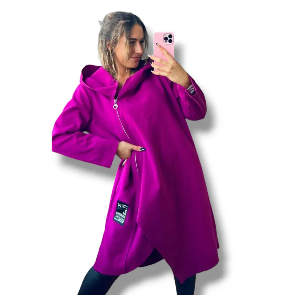 PLUS SIZE kabátek Magenta