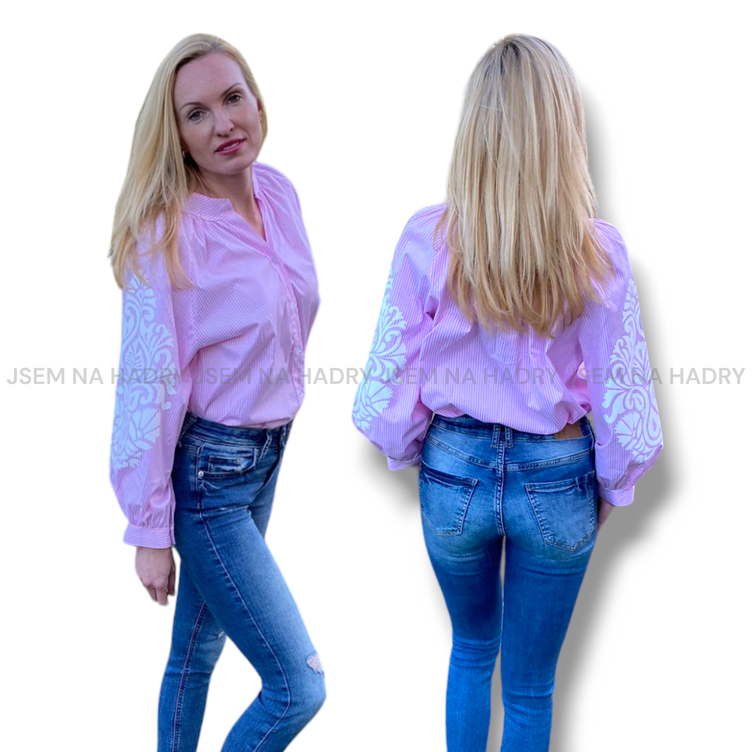 Košile Poly - růžová, velikost sedne od S do XL