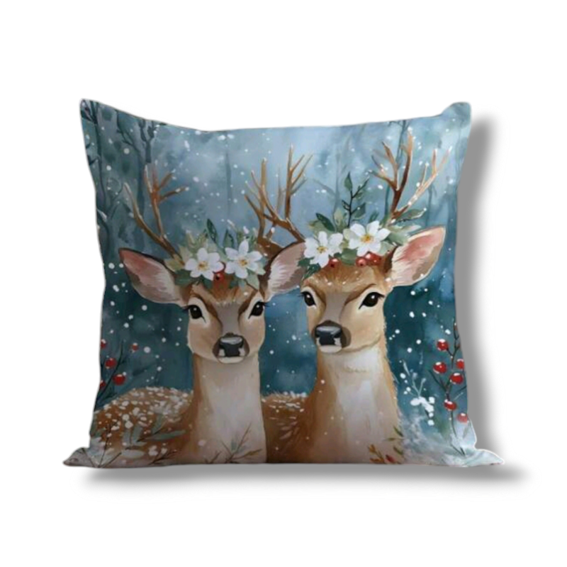 Vánoční povlak na polštář - WINTER ROMANCE