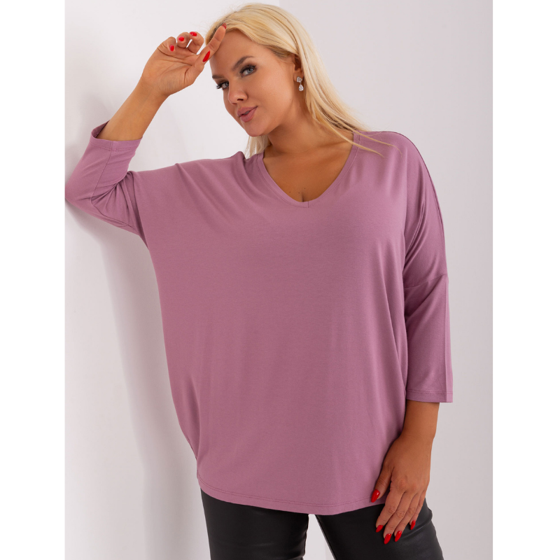 FRANCIS - PLUS SIZE tričko - lila