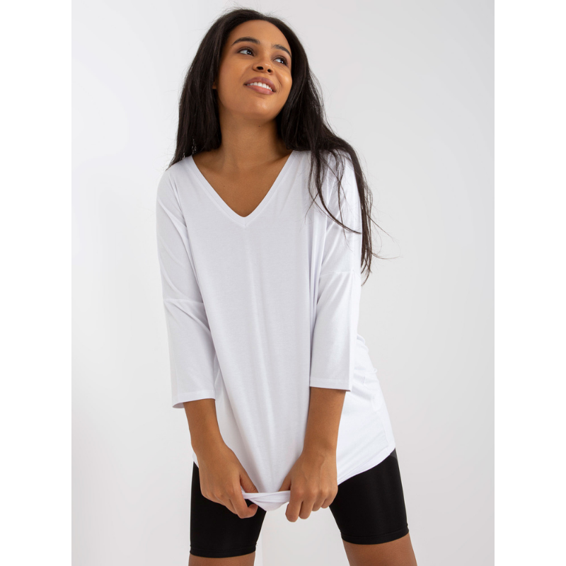 FRANCIS - PLUS SIZE tričko - bílá
