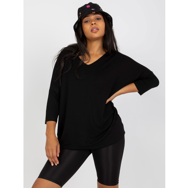 FRANCIS - PLUS SIZE tričko - černá