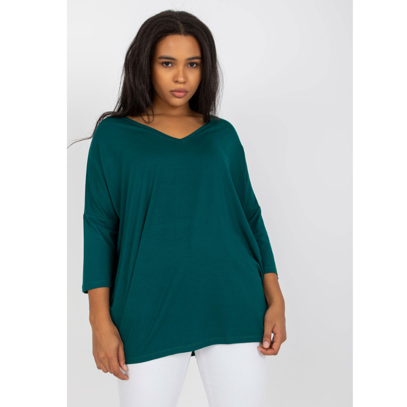 FRANCIS - PLUS SIZE tričko - tmavě zelená