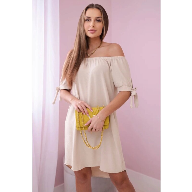 CAMILA - šaty - béžová, sedne do L
