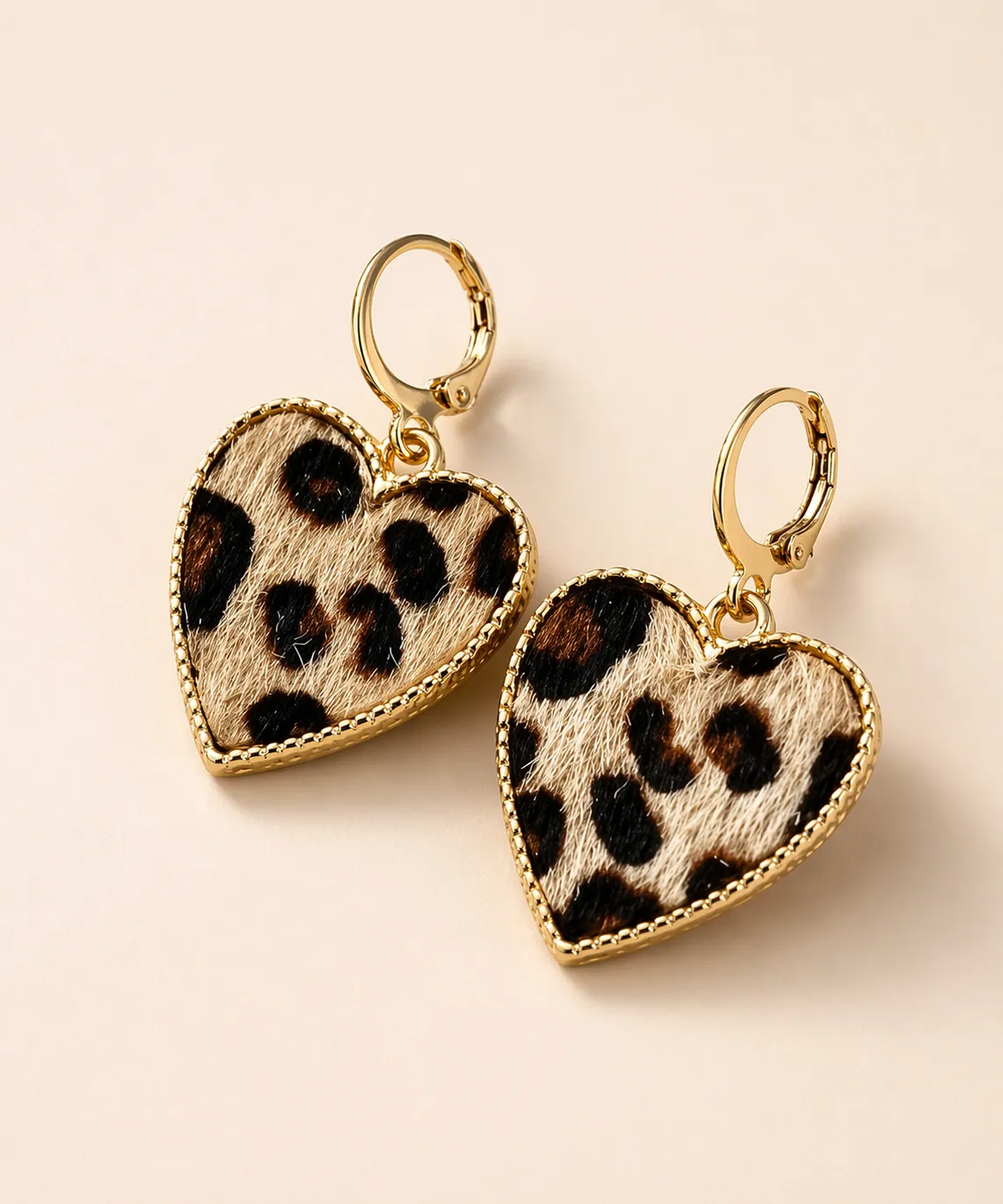 WILD HEART - leopardí náušnice
