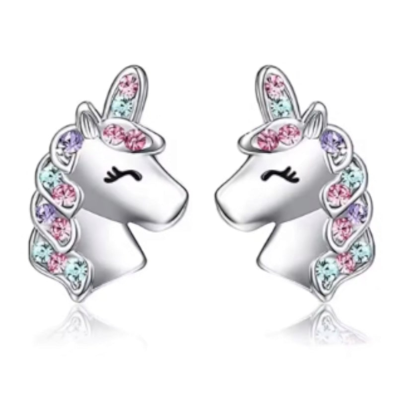 UNICORN - dětské náušnice z chirurgické oceli