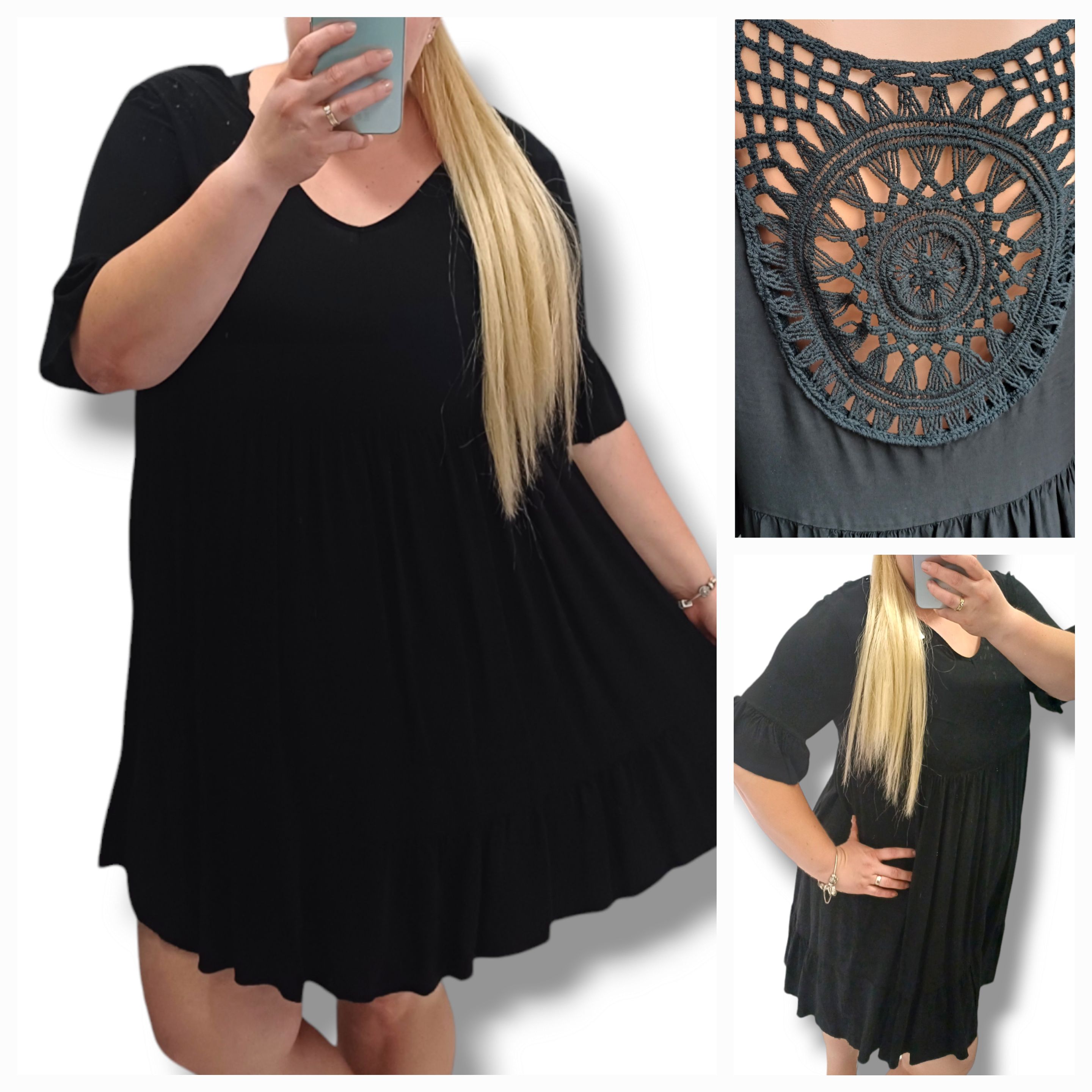 Šaty Clare - černá, , sedne od velikosti XS do XXL
