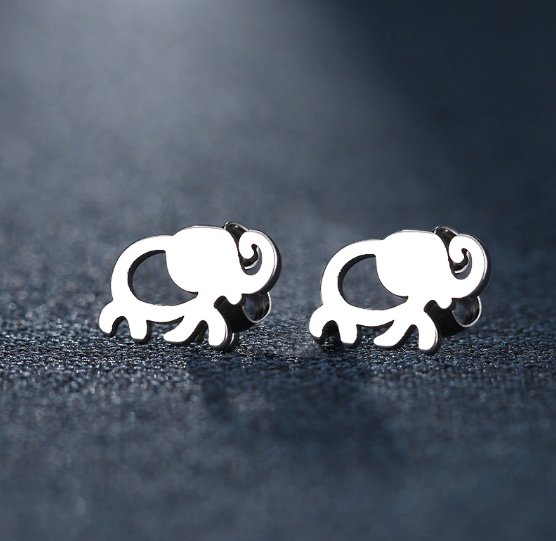 Náušnice Phoebe Sloní - chirurgická ocel