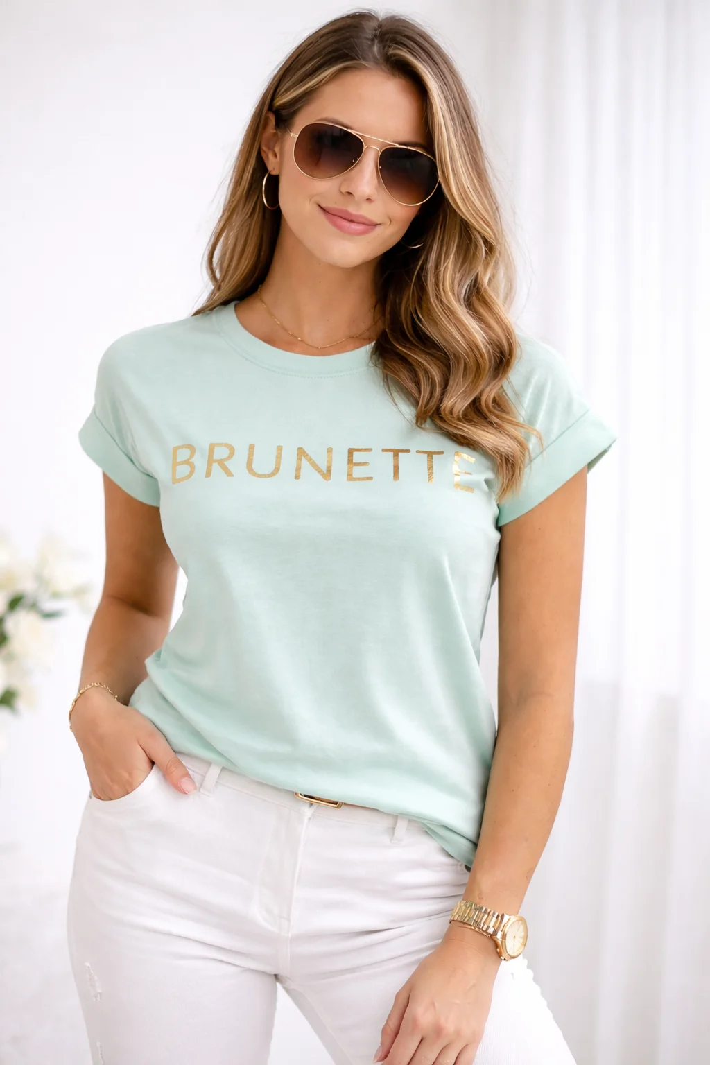BRUNETTE - tričko pro brunety, , sedne od velikosti XS do L