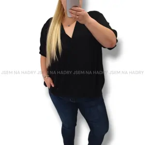 PLUS SIZE černá halenka 5XL/6XL