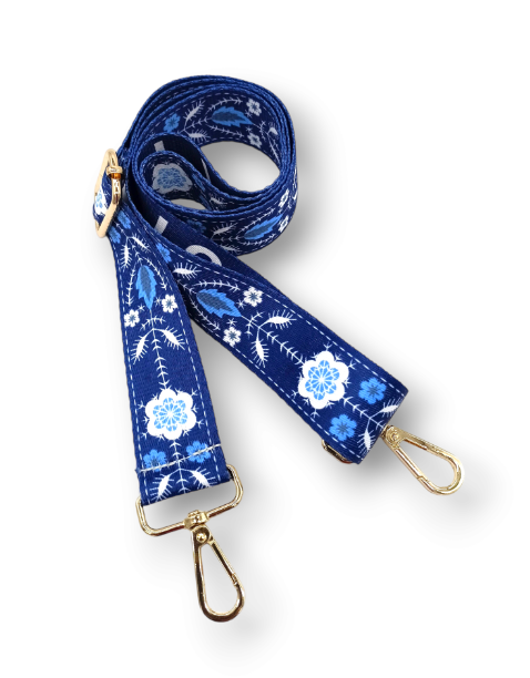 Popruh na kabelku/ledvinu inspirovaný tradičními motivy