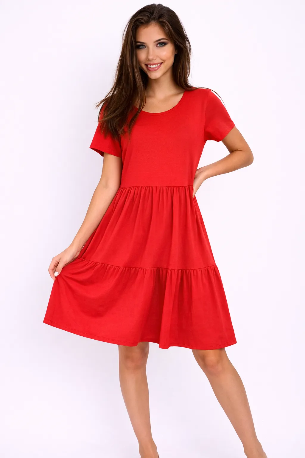 Šaty Julie - červená, velikost sedne od S do XL