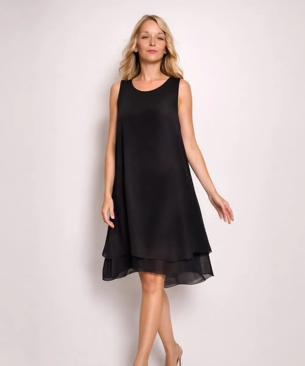 Minty - PLUS SIZE šaty - černá, sednou do velikosti 52