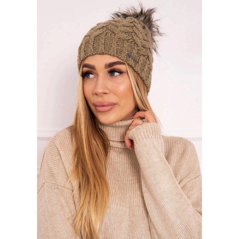 Daria - zimní čepice - light khaki