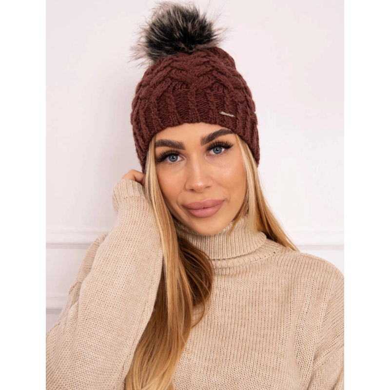 Daria - zimní čepice - brown