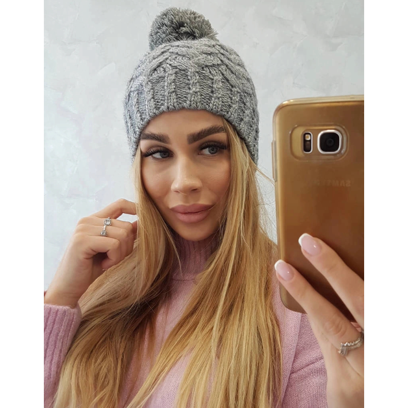 Daria - zimní čepice - grey