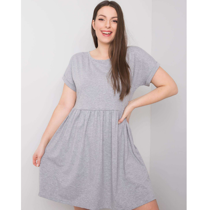 SIMONA  - PLUS SIZE šaty - gray mallange, velikosti od 2XL do 3XL