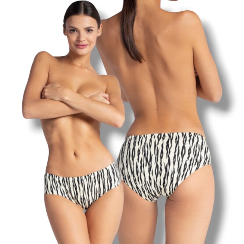 ZORA - kalhotky se zebra vzorem, velikost S (34-36)