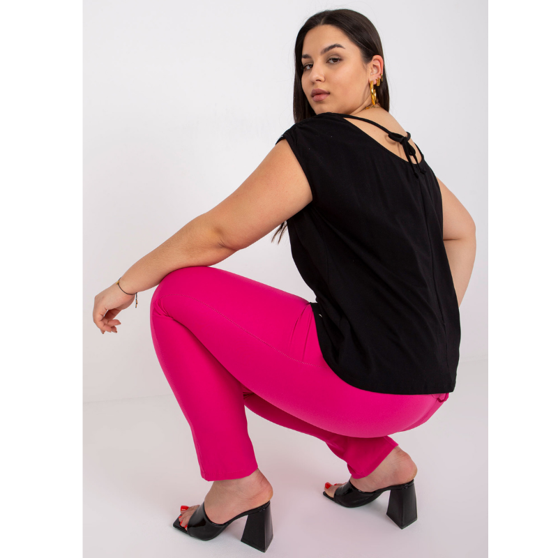 PENNY - černé PLUS SIZE tričko, velikosti od XL do XXXL