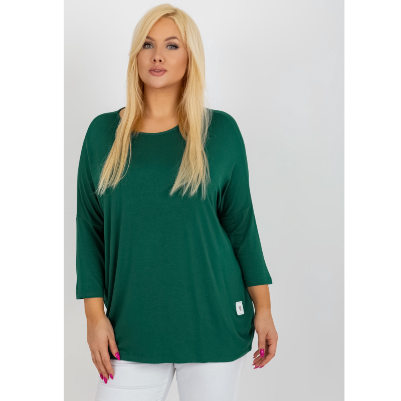GISELE - PLUS SIZE zelené tričko