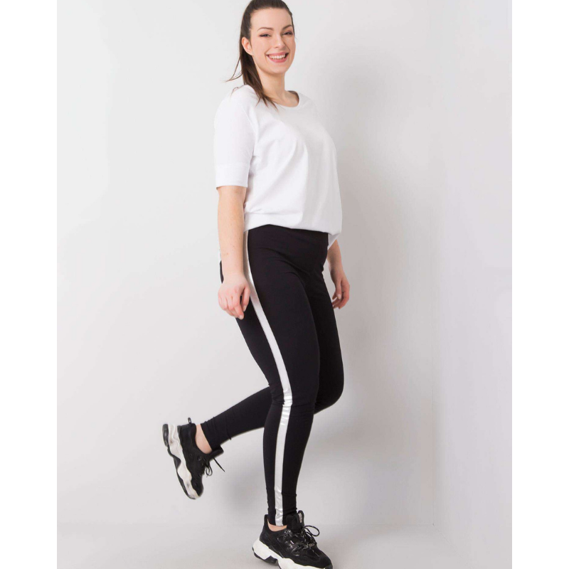 RENATA - PLUS SIZE legíny s pruhy, velikosti 2XL a 3XL