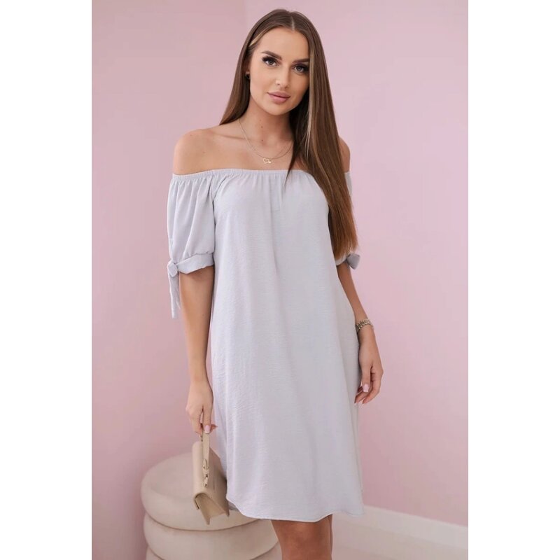 CAMILA - šaty - šedá, sedne do L