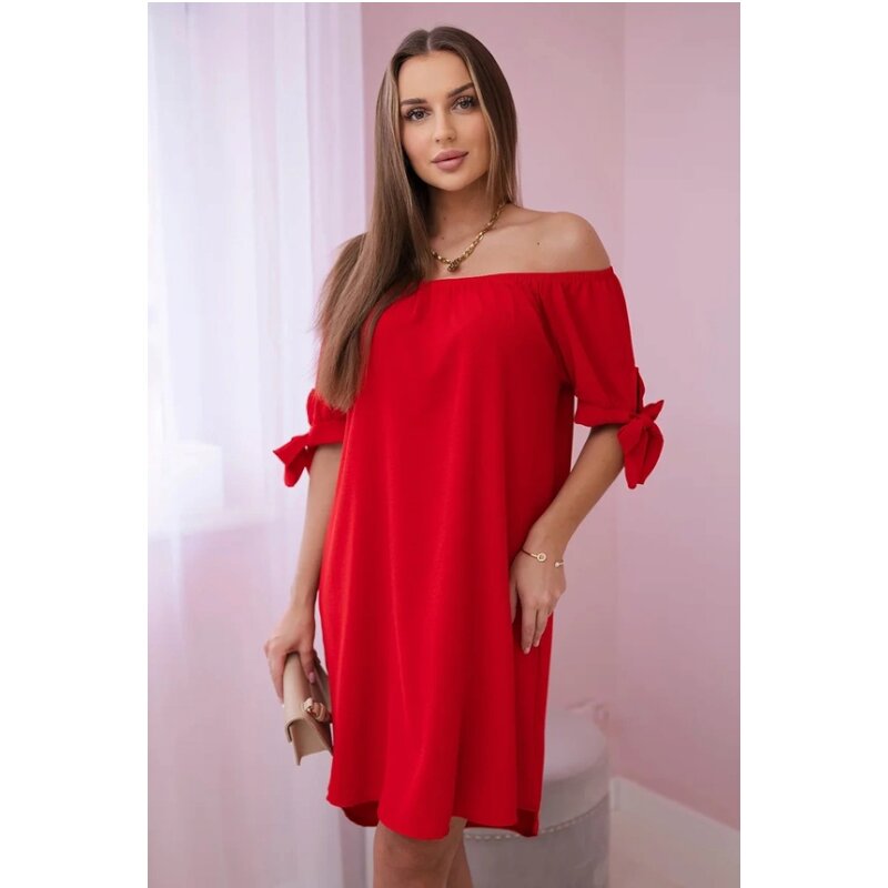 CAMILA - šaty - červená, sedne do L