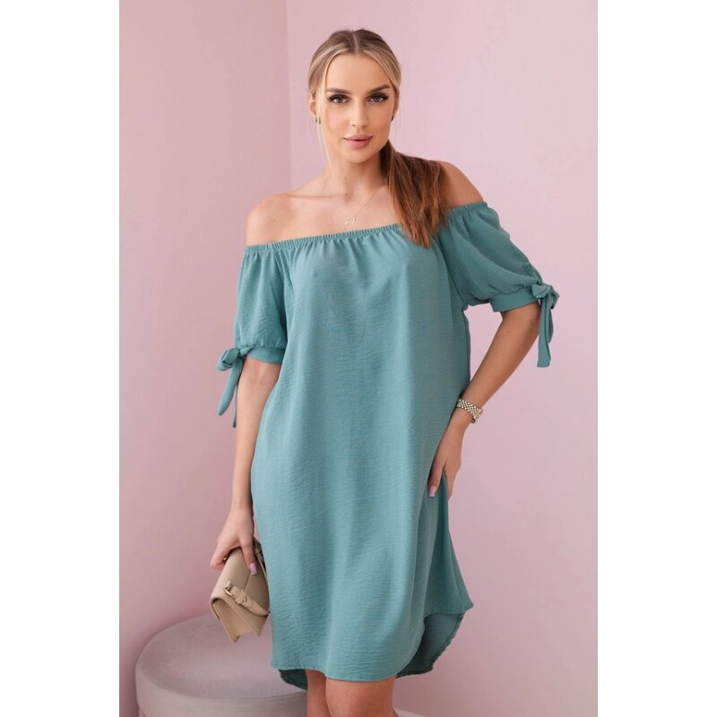 CAMILA - šaty - tmavě mátová, sedne do L