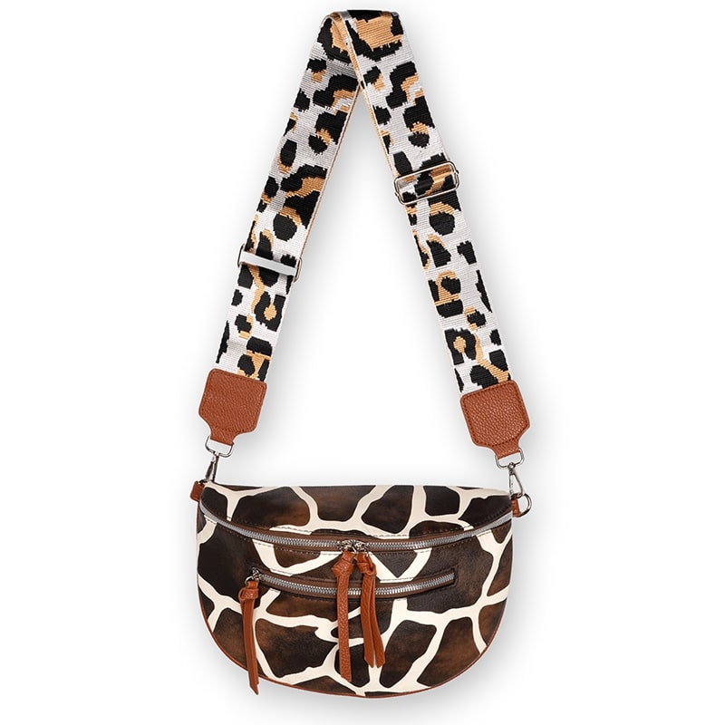GWEN - crossbody ledvinka s potiskem žirafy