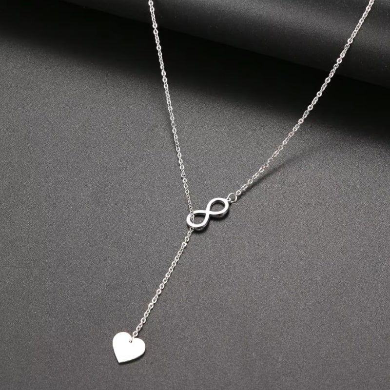 SKYE - náhrdelník - stříbrná, chirurgická ocel