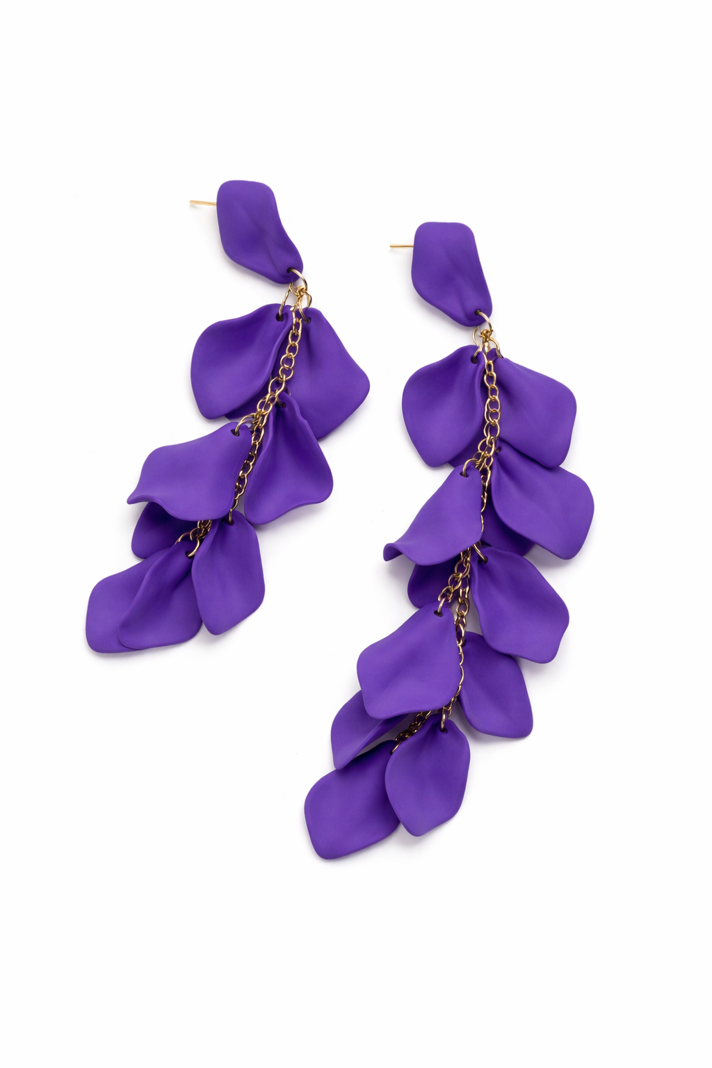 ISLA - módní náušnice ve fialovém odstínu