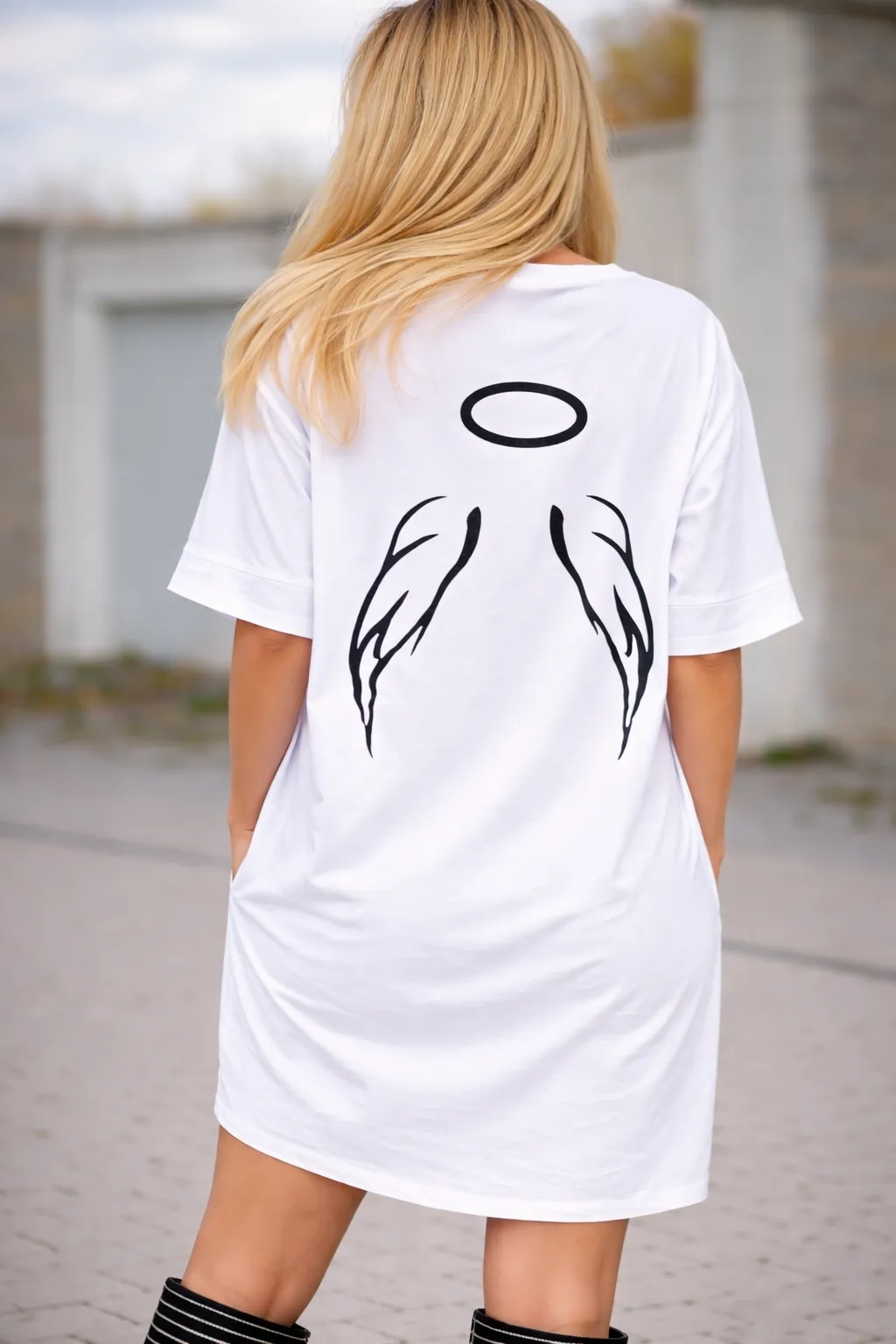 Tunika ANGEL - bílá, sedne do XL
