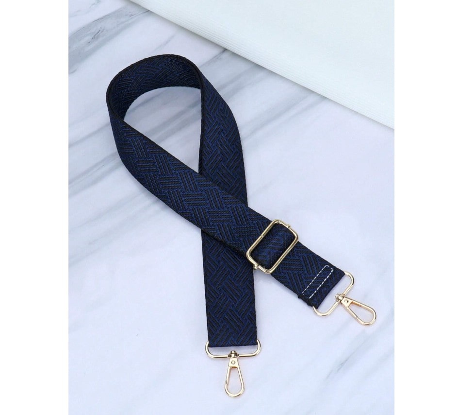 Modro-černý popruh na kabelku/ledvinu 