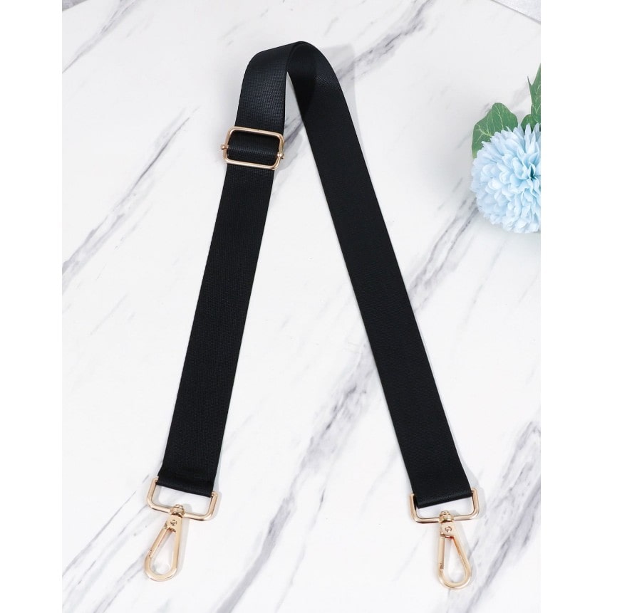 Úzký černý popruh na kabelku/ledvinu 