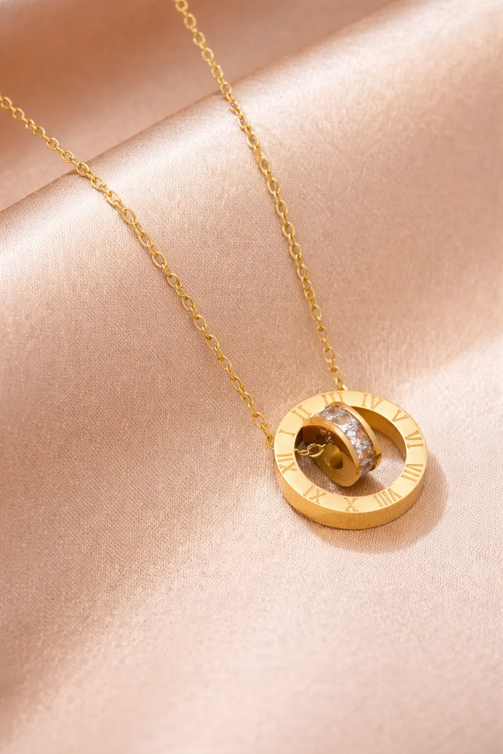 AURELIA - náhrdelník z chirurgické oceli - zlatá