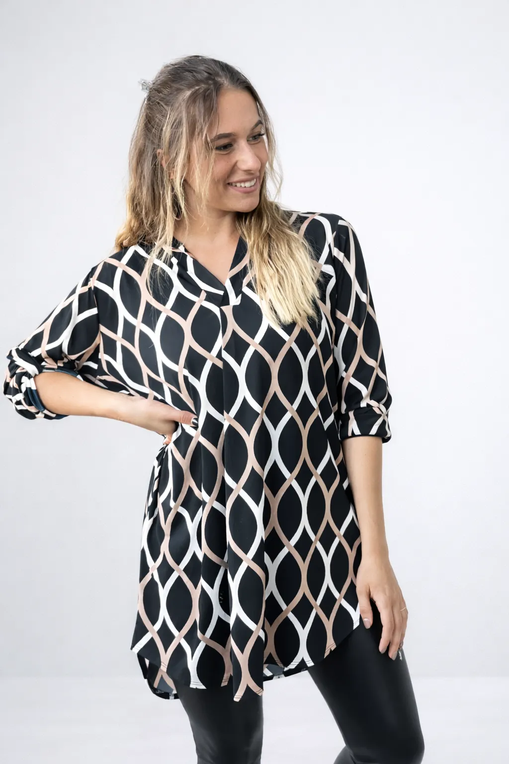 Tunika NANCY - PLUS SIZE - sedne do velikosti 50