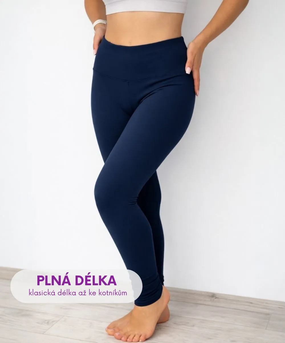 Velvetky - dámské legíny - modrá, velikosti od S do 6XL