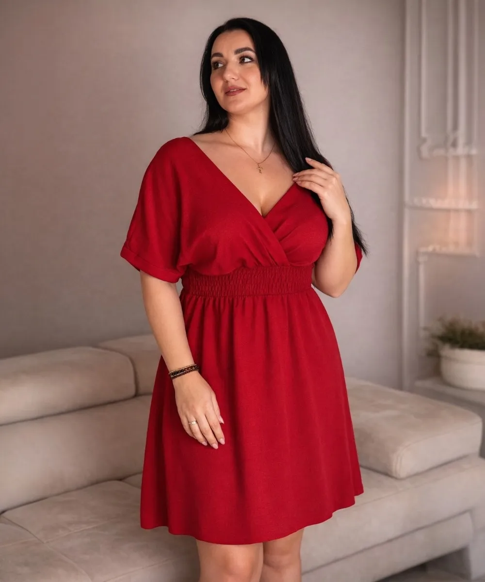 COCO - letní šaty - cherry, velikost sedne S až XL