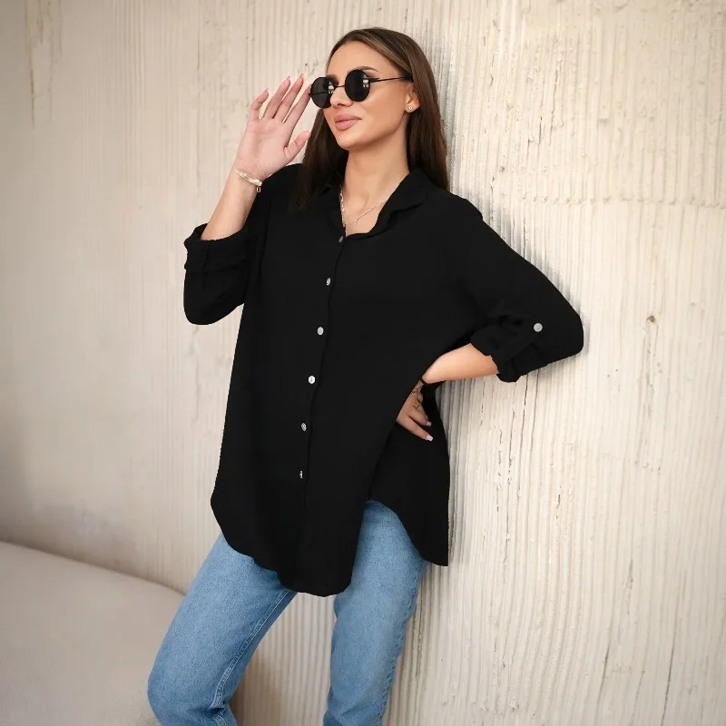 HAVANA - mušelínová košile - černá třešeň, sedne od S do L