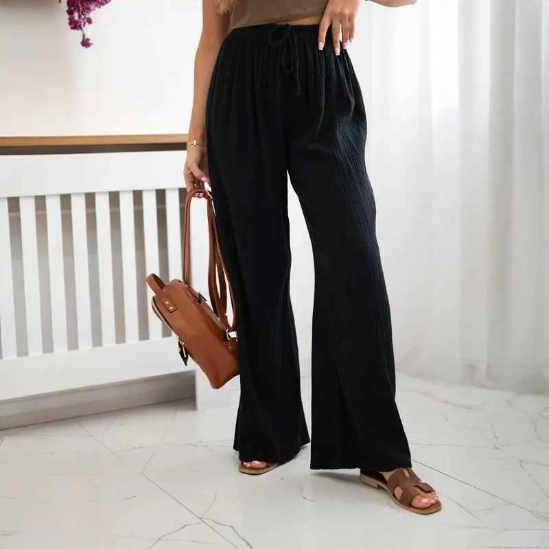 SAMBA - mušelínové kalhoty - černá třešeň, velikost sedne od S do L