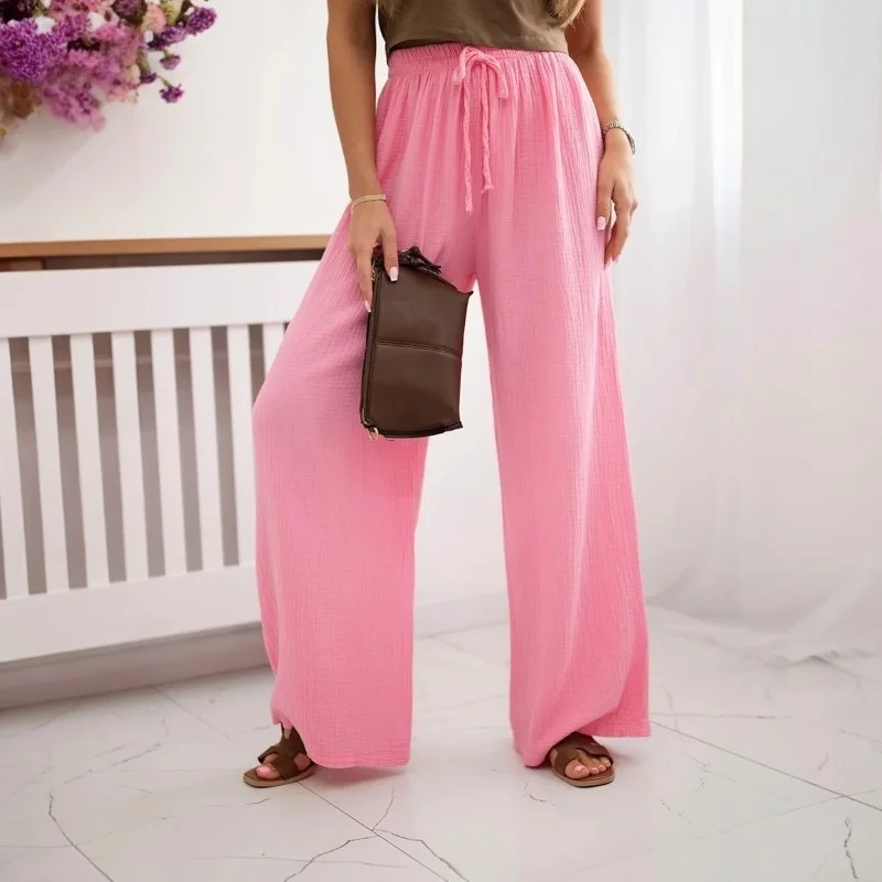 SAMBA - mušelínové kalhoty - guava, velikost sedne od S do L