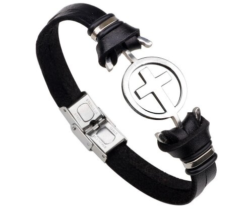 Náramek Tim Černá chirurgická ocel