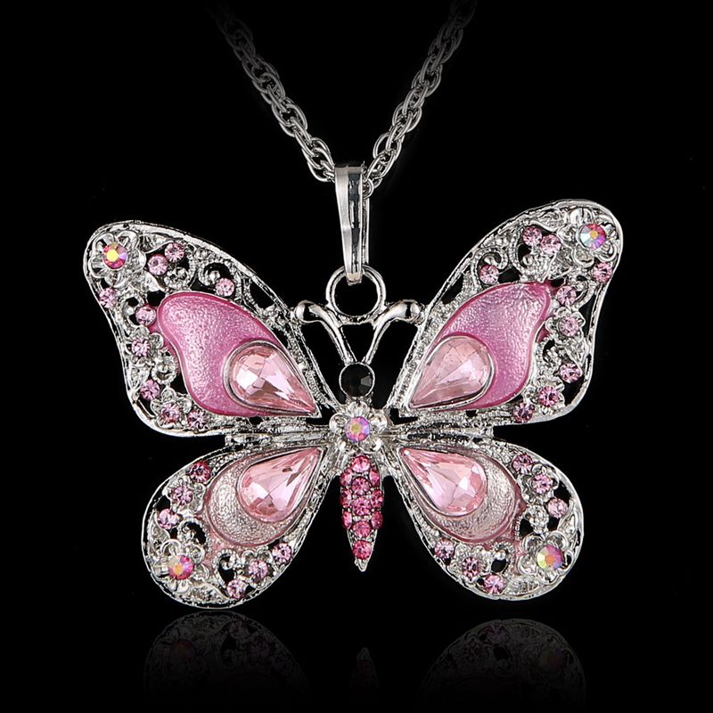 Náhrdelník Butterfly Růžová