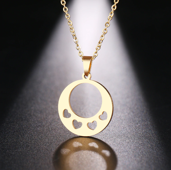 Náhrdelník Claire Kruhová - chirurgická ocel